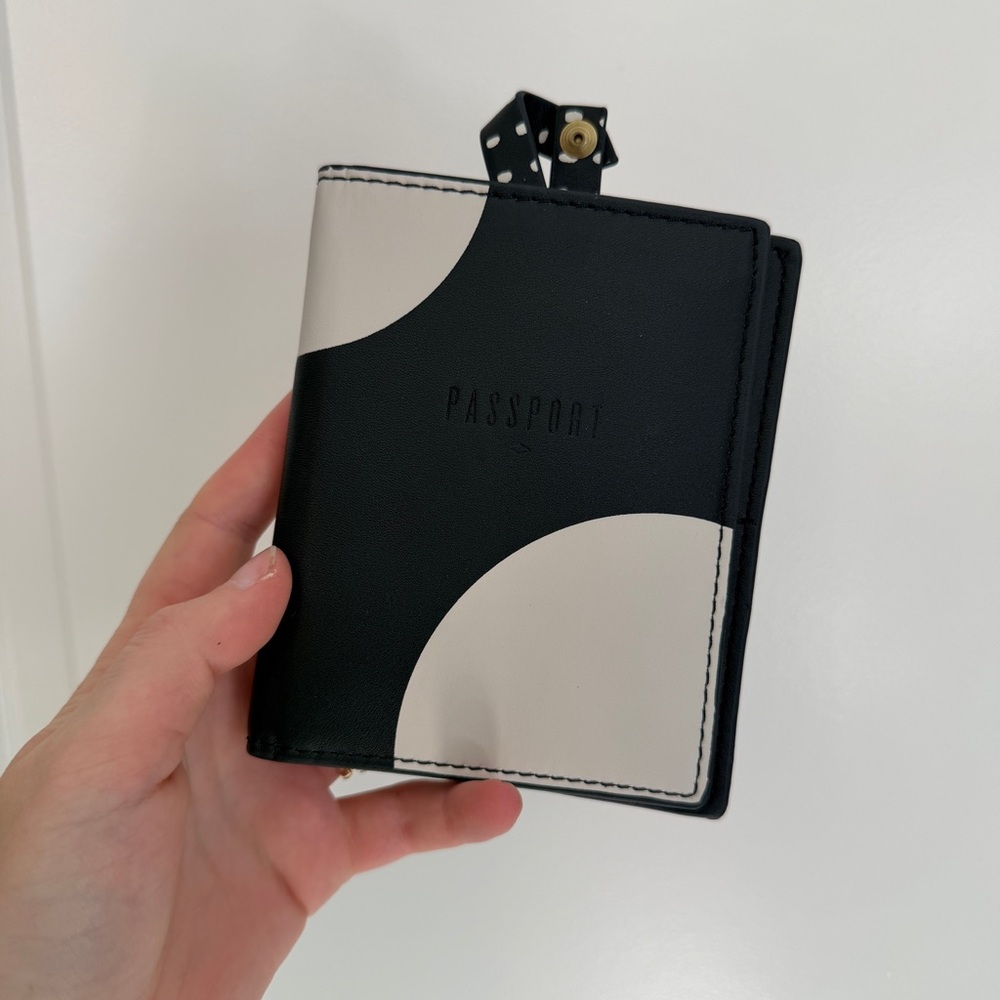 Black and White Passport Holder